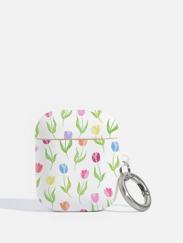 Multicolour Tulips AirPods Case sold by Skinnydip London