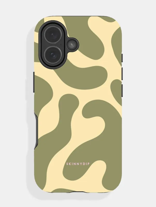 Green and Yellow Pattern Ultra Protective iPhone Case sold by Skinnydip London