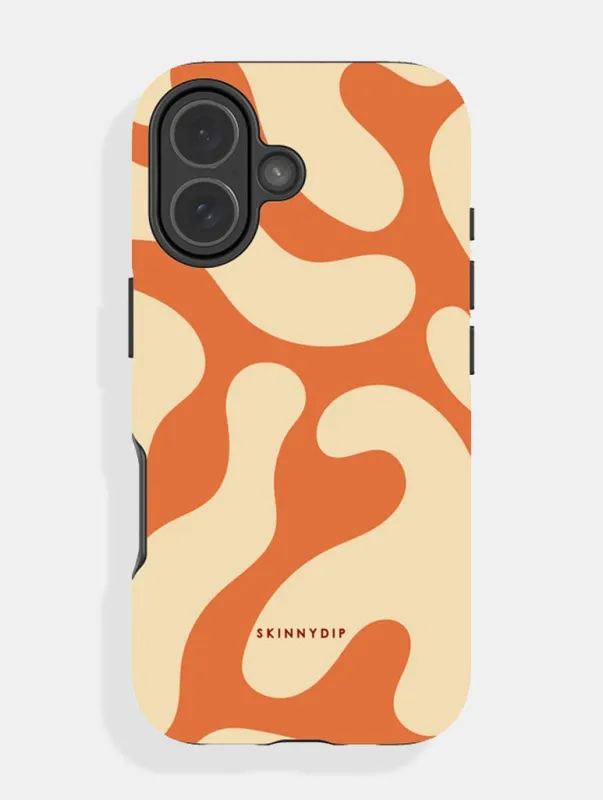 Yellow and Orange Pattern Ultra Protective iPhone Case sold by Skinnydip London