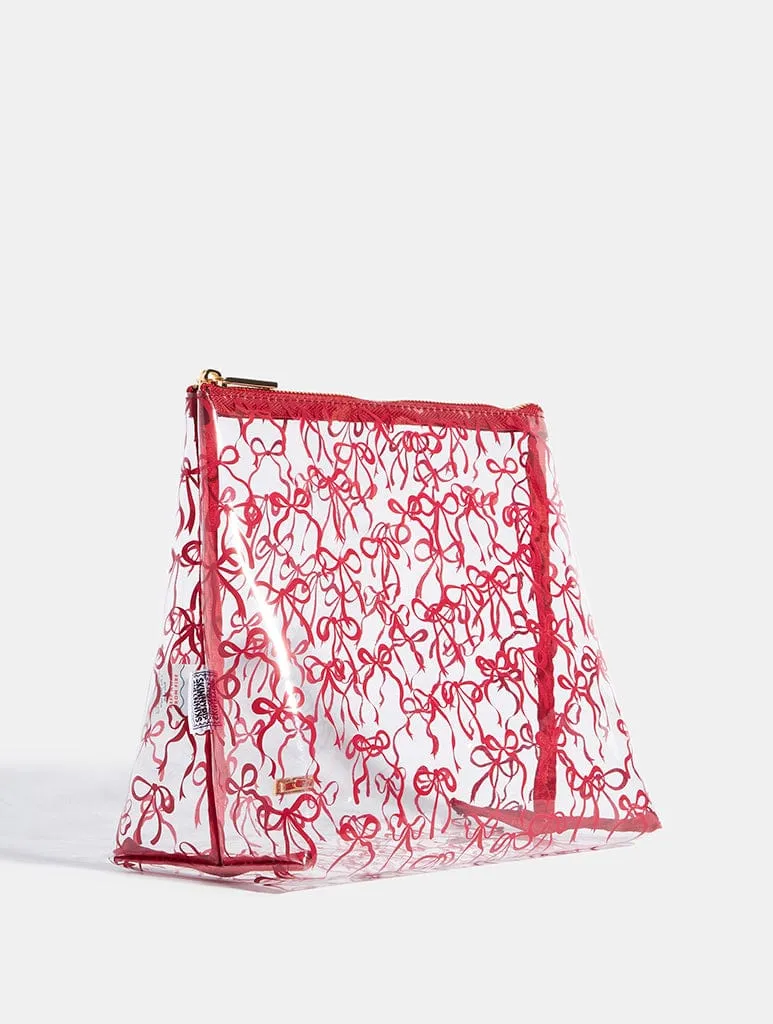 Burgundy Bow Wash Bag sold by Skinnydip London product image thumbnail 3