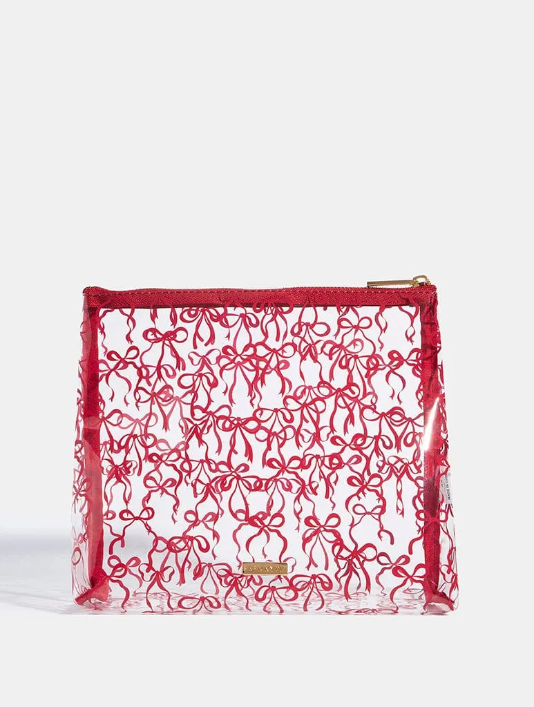 Burgundy Bow Wash Bag sold by Skinnydip London product image thumbnail 2