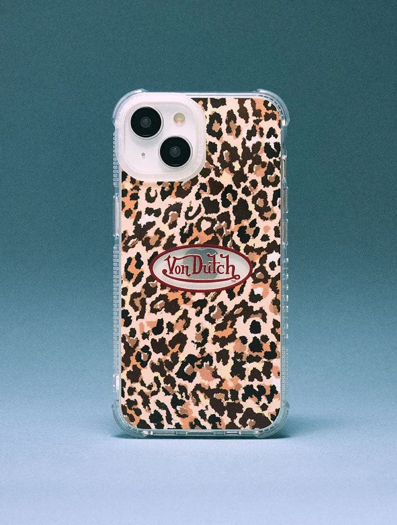 Von Dutch Leopard Logo Shock iPhone Case sold by Skinnydip London product image thumbnail 2