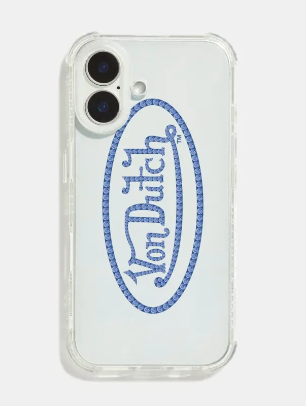 Von Dutch Blue Gem Logo Shock iPhone Case sold by Skinnydip London