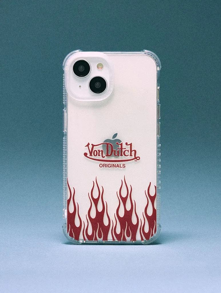 Von Dutch Red Flame Shock iPhone Case sold by Skinnydip London product image thumbnail 2