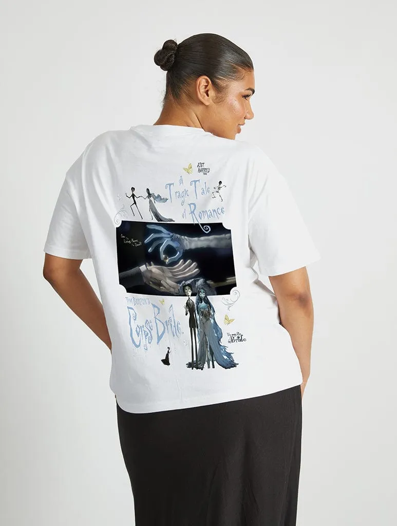 Corpse Bride Film Poster T-Shirt In White sold by Skinnydip London