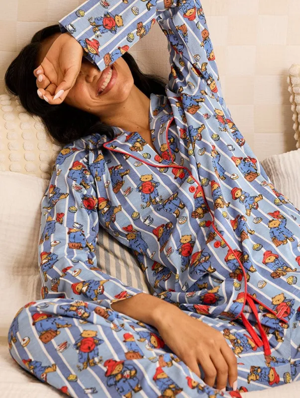Paddington x Skinnydip Pyjama Set in Blue sold by Skinnydip London