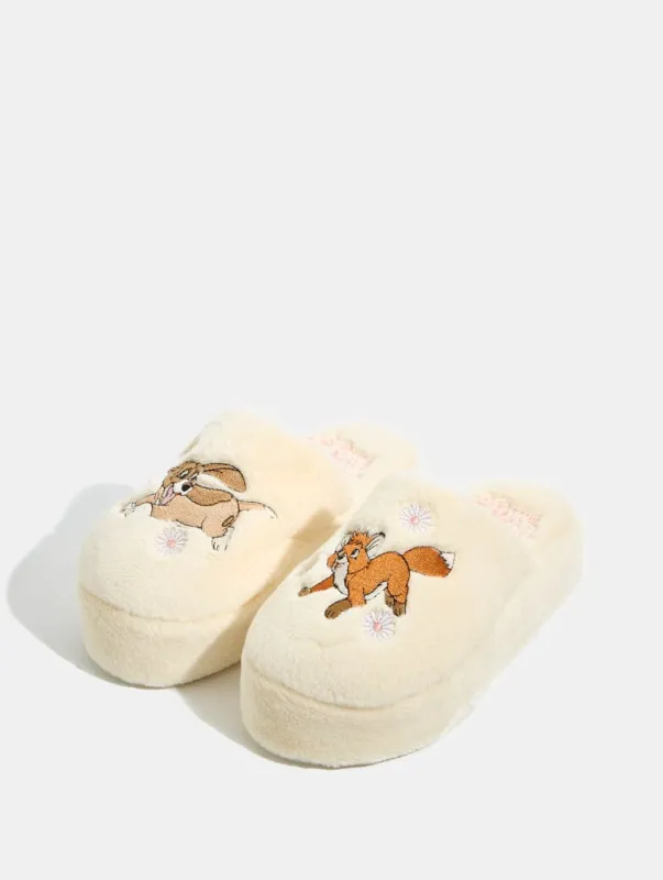 Disney Fox and The Hound Slippers sold by Skinnydip London