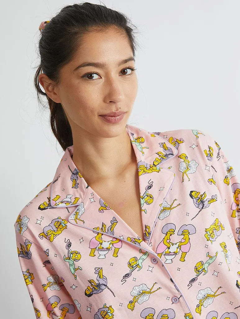 The Simpsons x Skinnydip Pyjama Set in Pink sold by Skinnydip London product image thumbnail 2