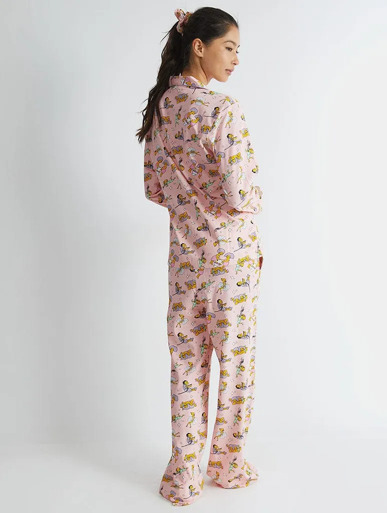 The Simpsons x Skinnydip Pyjama Set in Pink sold by Skinnydip London product image thumbnail 5