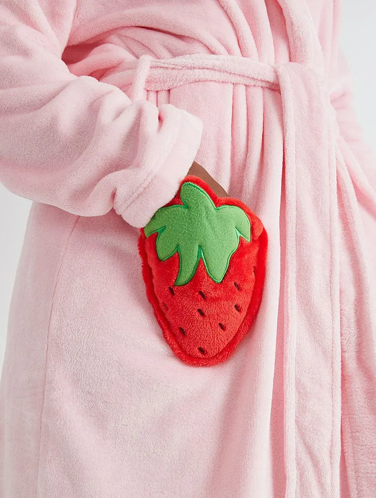 Strawberry Plush Dressing Gown sold by Skinnydip London product image thumbnail 4