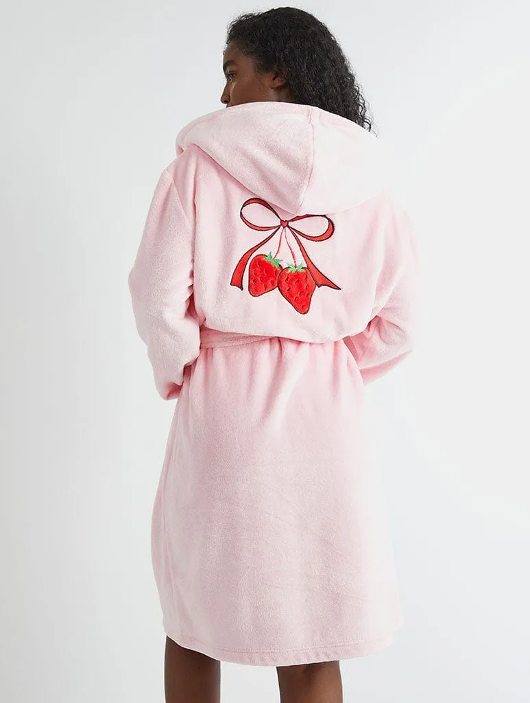 Strawberry Plush Dressing Gown sold by Skinnydip London product image thumbnail 5