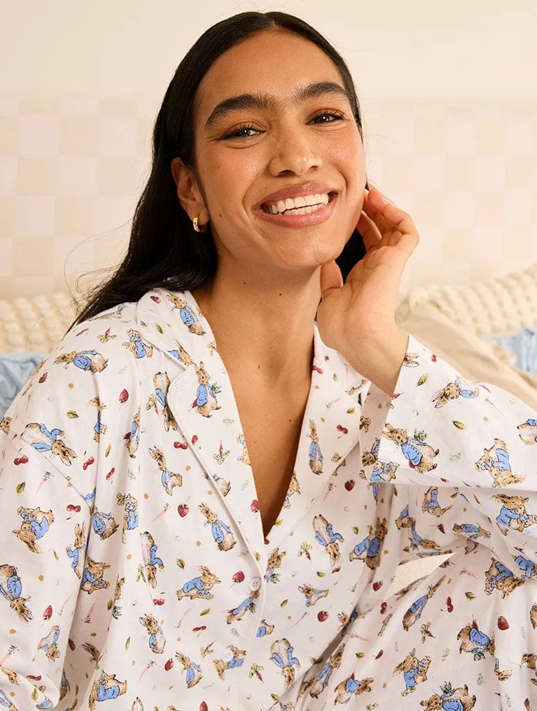 Peter Rabbit x Skinnydip Pyjama Set in Ecru sold by Skinnydip London product image thumbnail 2