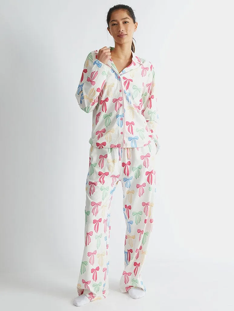 Multicolour Bow Pyjama Set sold by Skinnydip London product image thumbnail 4