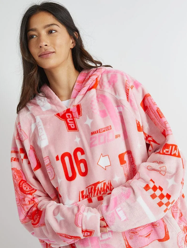 Disney Cars Pink Blanket Hoodie sold by Skinnydip London product image thumbnail 3