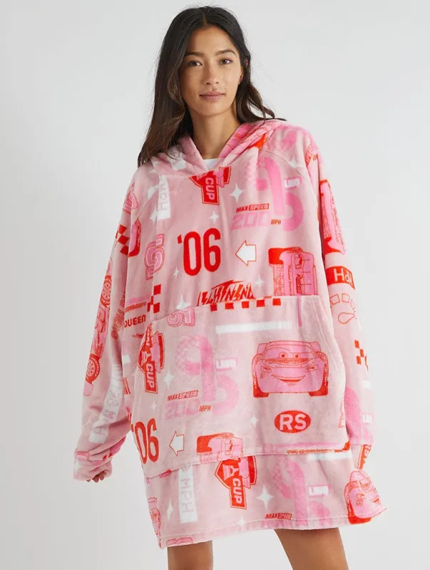 Disney Cars Pink Blanket Hoodie sold by Skinnydip London