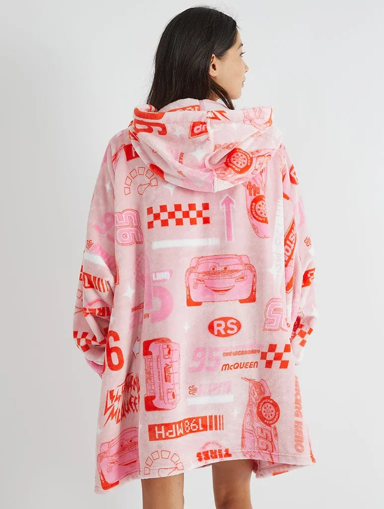 Disney Cars Pink Blanket Hoodie sold by Skinnydip London product image thumbnail 4