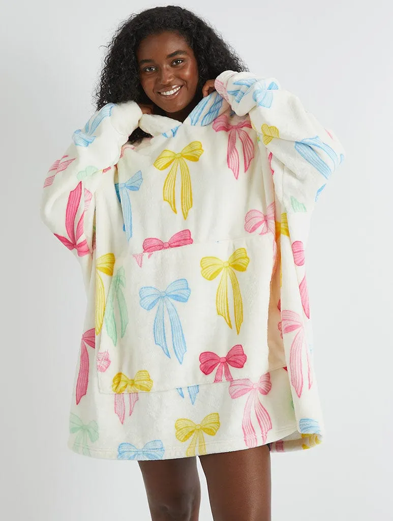 Multicolour Bow Blanket Hoodie sold by Skinnydip London product image thumbnail 3