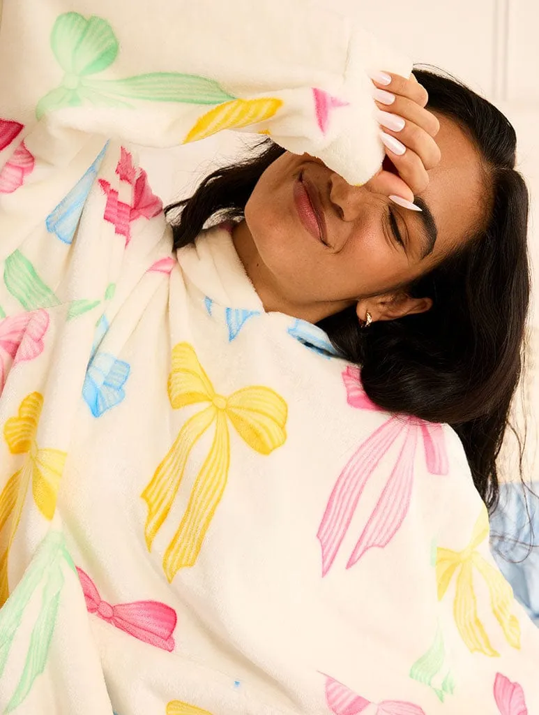 Multicolour Bow Blanket Hoodie sold by Skinnydip London product image thumbnail 2