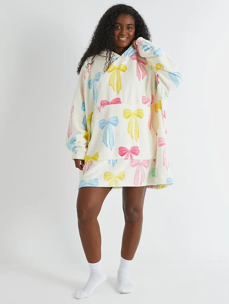 Multicolour Bow Blanket Hoodie sold by Skinnydip London product image thumbnail 5