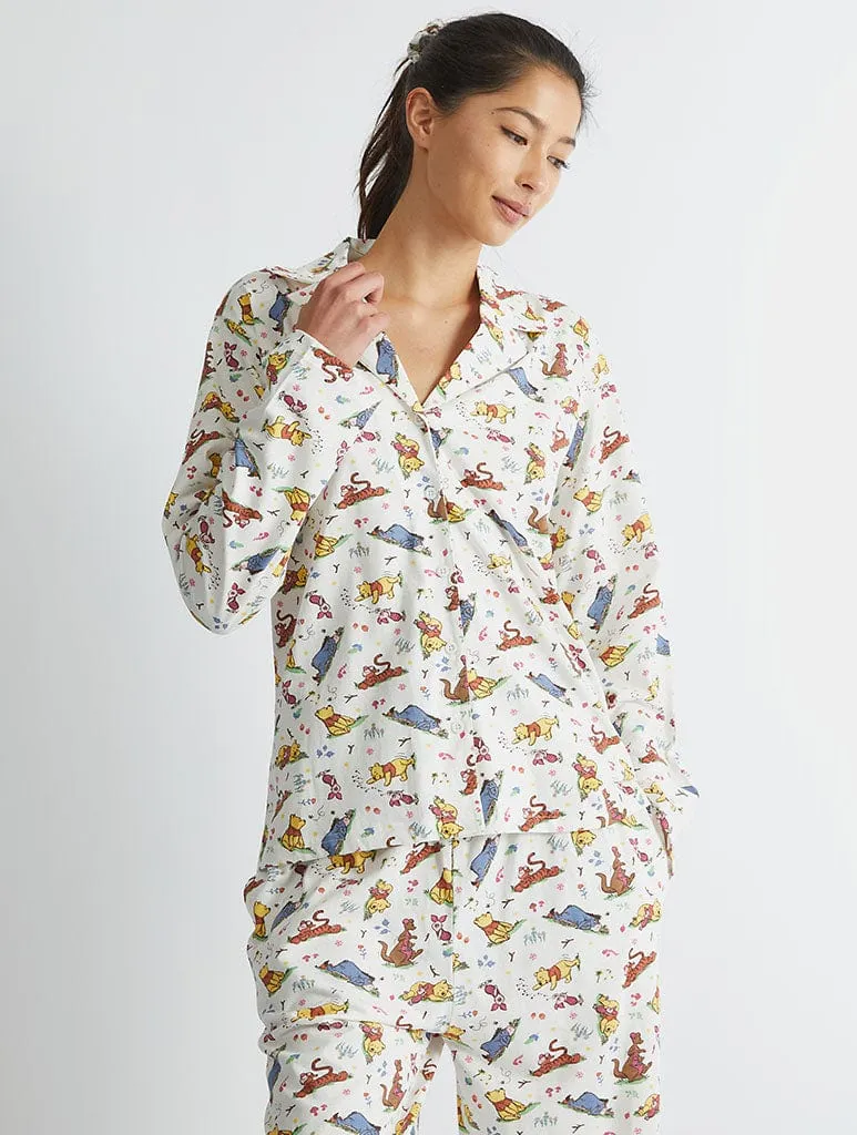 Disney Winnie The Pooh Pyjama Set in Ecru sold by Skinnydip London product image thumbnail 2