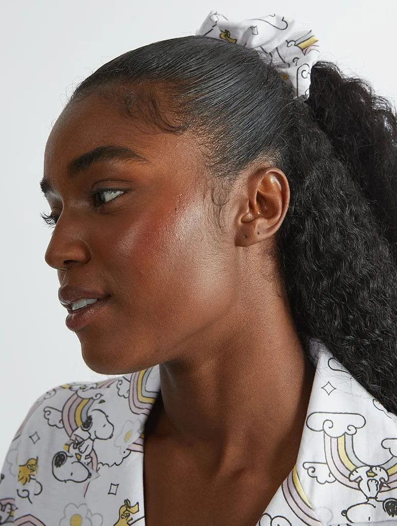 Peanuts x Skinnydip Snoopy Rainbow Print Pyjama Set in Ecru sold by Skinnydip London product image thumbnail 4