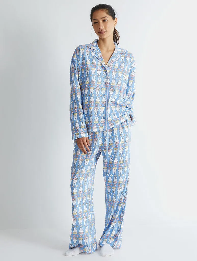 Miffy x Skinnydip Flower Pyjama Set in Blue sold by Skinnydip London product image thumbnail 4