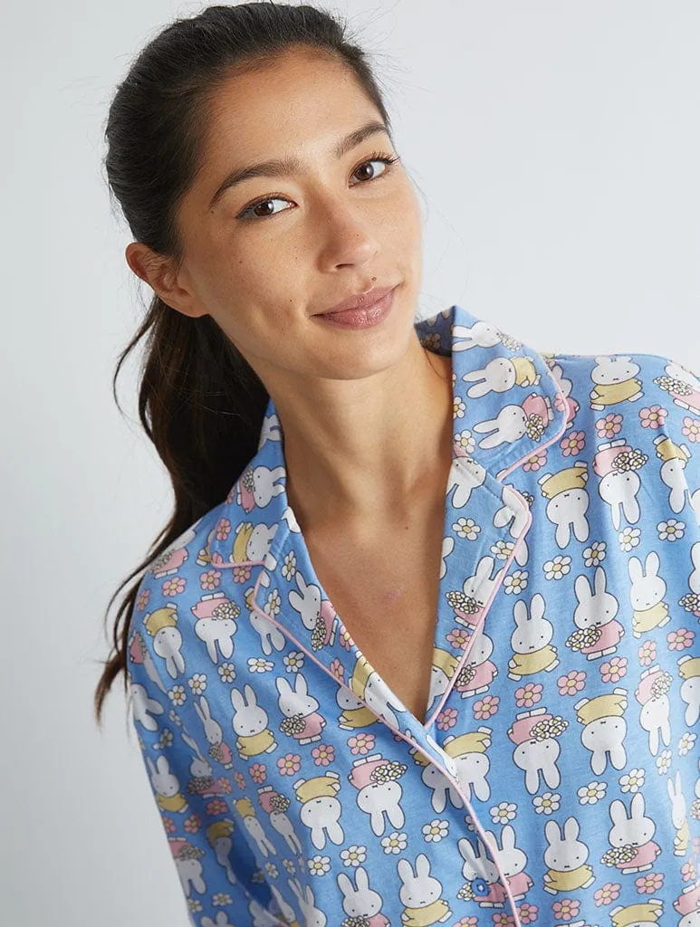 Miffy x Skinnydip Flower Pyjama Set in Blue sold by Skinnydip London product image thumbnail 3