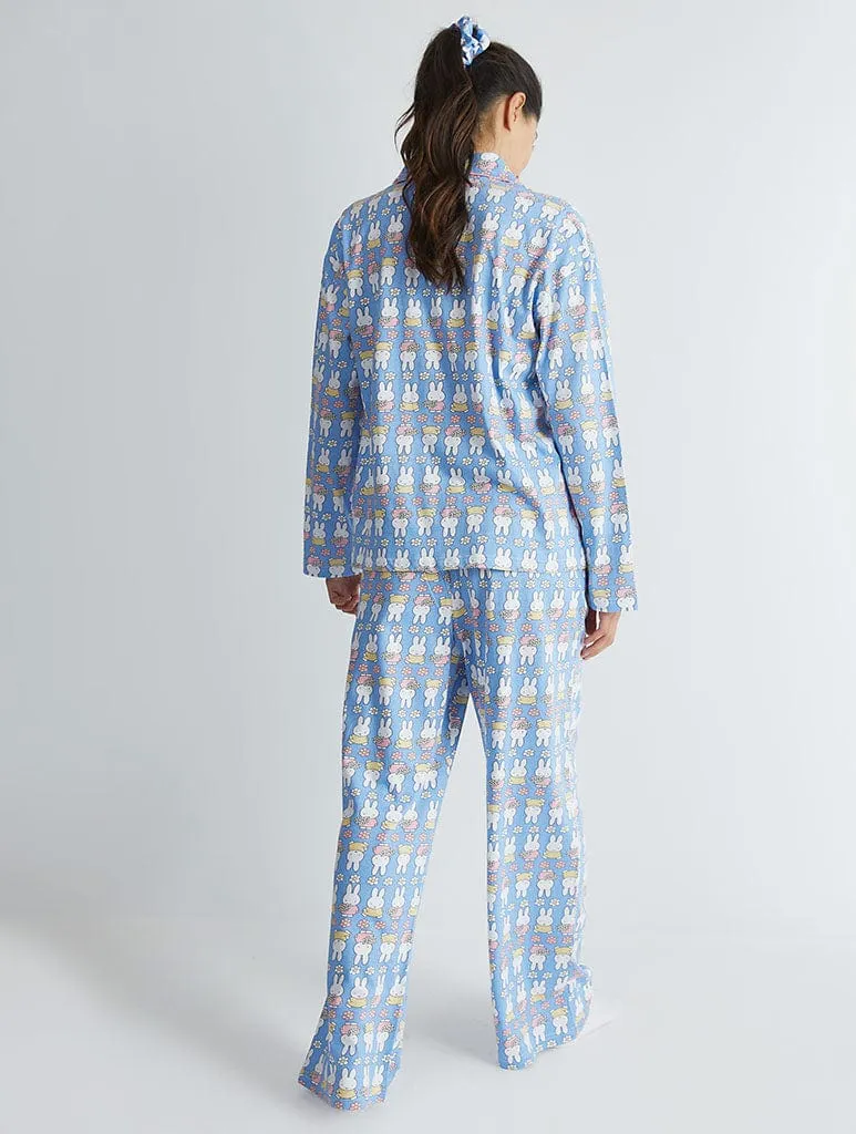 Miffy x Skinnydip Flower Pyjama Set in Blue sold by Skinnydip London product image thumbnail 5