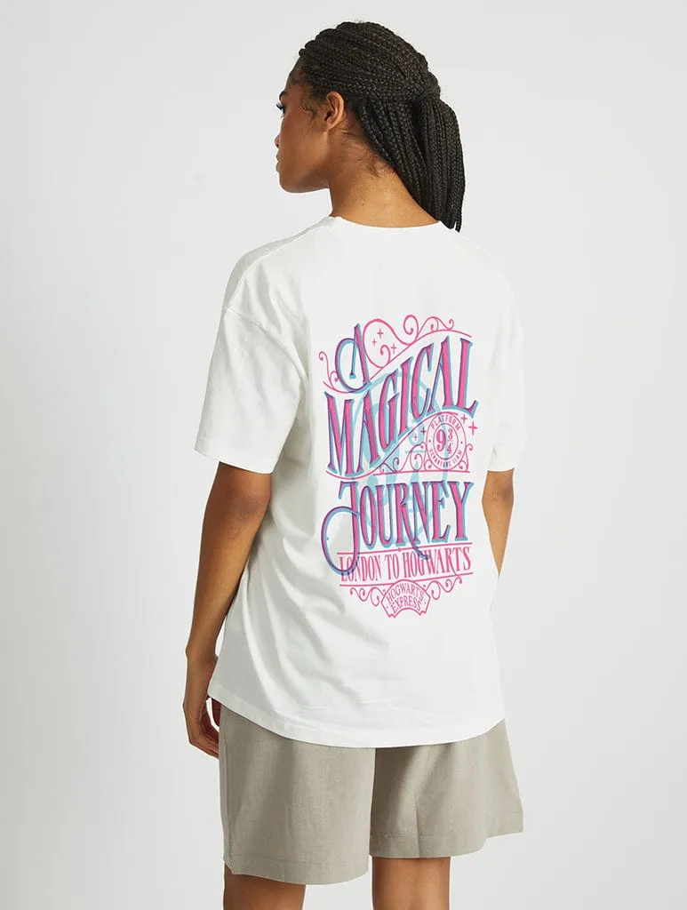 Harry Potter x Skinnydip A Magical Journey T-Shirt In White sold by Skinnydip London