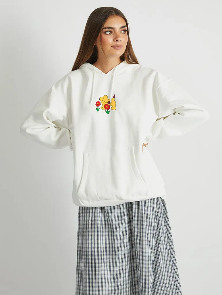 Spot The Dog Hoodie In White sold by Skinnydip London product image thumbnail 2