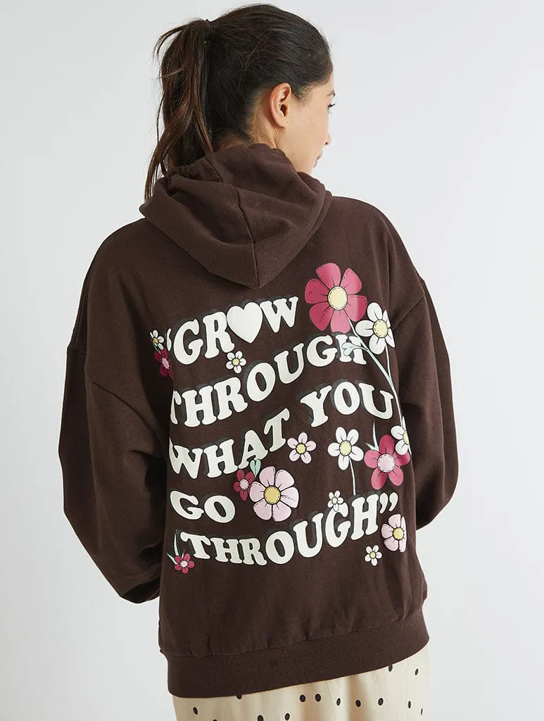 Grow Through What You Go Through Hoodie sold by Skinnydip London
