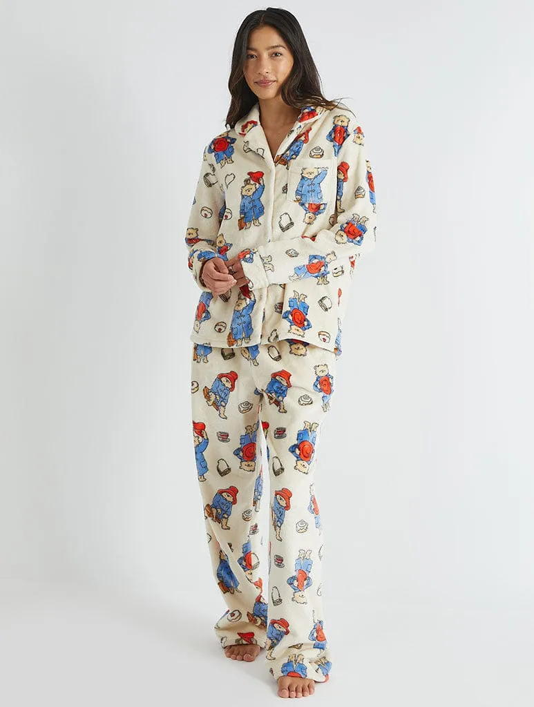 Paddington x Skinnydip Fleece Pyjama Set in Cream sold by Skinnydip London product image thumbnail 3