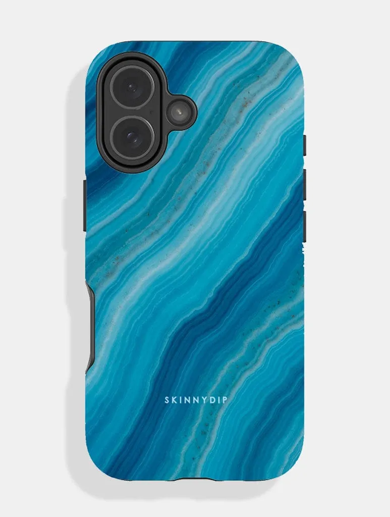 Blue Agate Ultra Protective iPhone Case sold by Skinnydip London