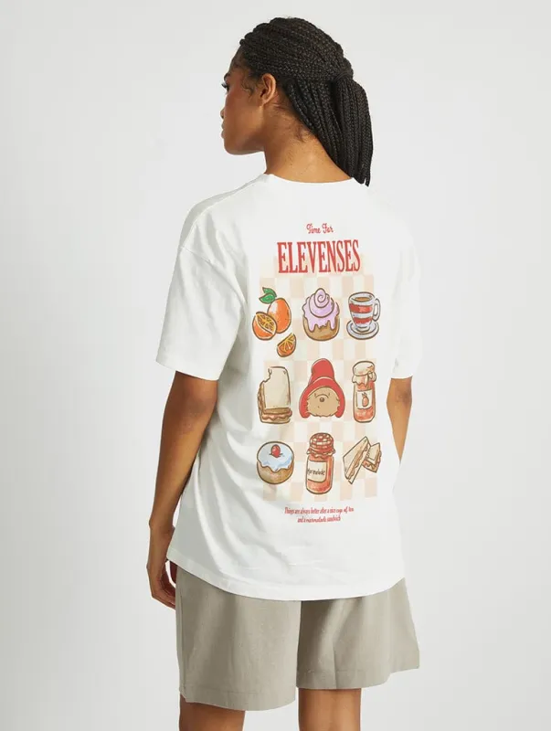 Paddington x Skinnydip Time For Elevenses T-Shirt In White sold by Skinnydip London