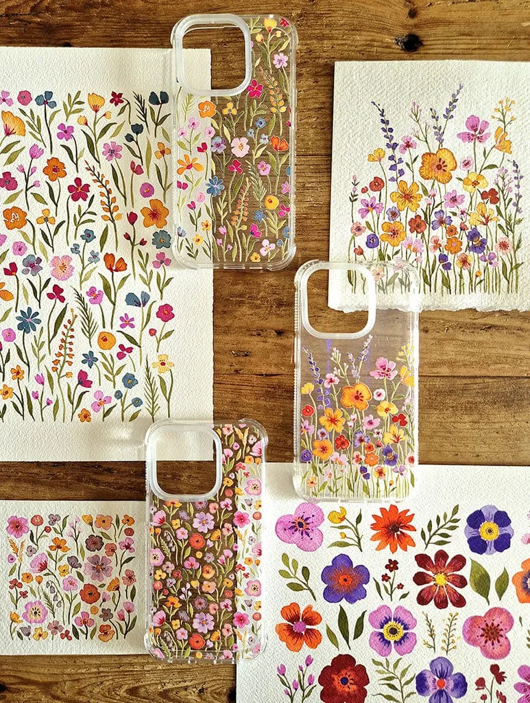 Anna Lau x Skinnydip Whimsical Wildflowers Shock iPhone Case sold by Skinnydip London product image thumbnail 4