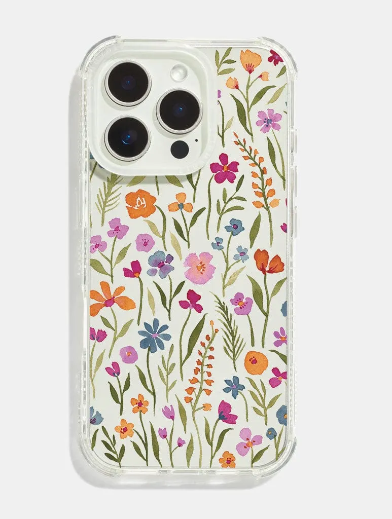 Anna Lau x Skinnydip Whimsical Wildflowers Shock iPhone Case sold by Skinnydip London