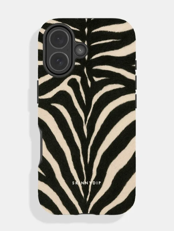Zebra Print Ultra Protective iPhone Case sold by Skinnydip London