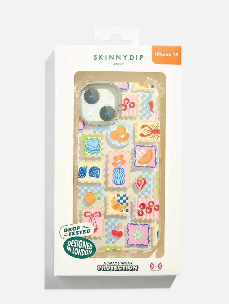 Patchwork Picnic Shock iPhone Case sold by Skinnydip London product image thumbnail 4