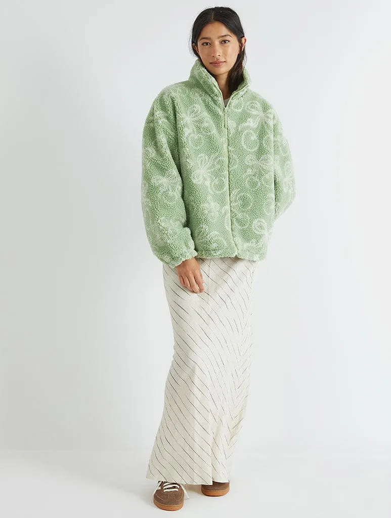 Cherry Borg Jacket sold by Skinnydip London product image thumbnail 2