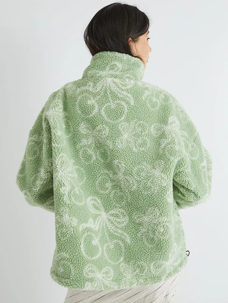 Cherry Borg Jacket sold by Skinnydip London product image thumbnail 4