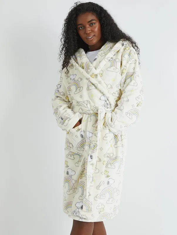 Peanuts x Skinnydip Snoopy Rainbow Print Dressing Gown sold by Skinnydip London