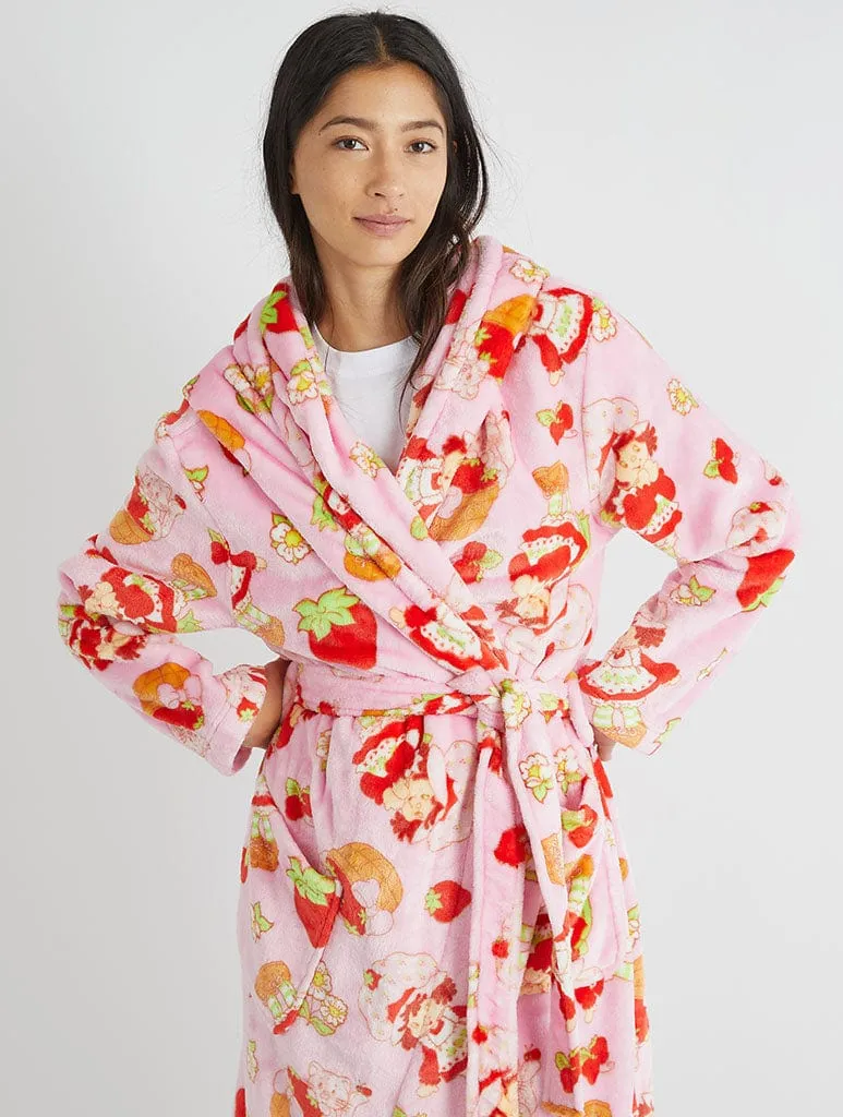 Strawberry Shortcake x Skinnydip Pink Dressing Gown sold by Skinnydip London product image thumbnail 3