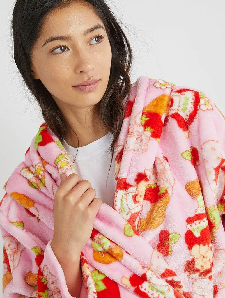 Strawberry Shortcake x Skinnydip Pink Dressing Gown sold by Skinnydip London product image thumbnail 2
