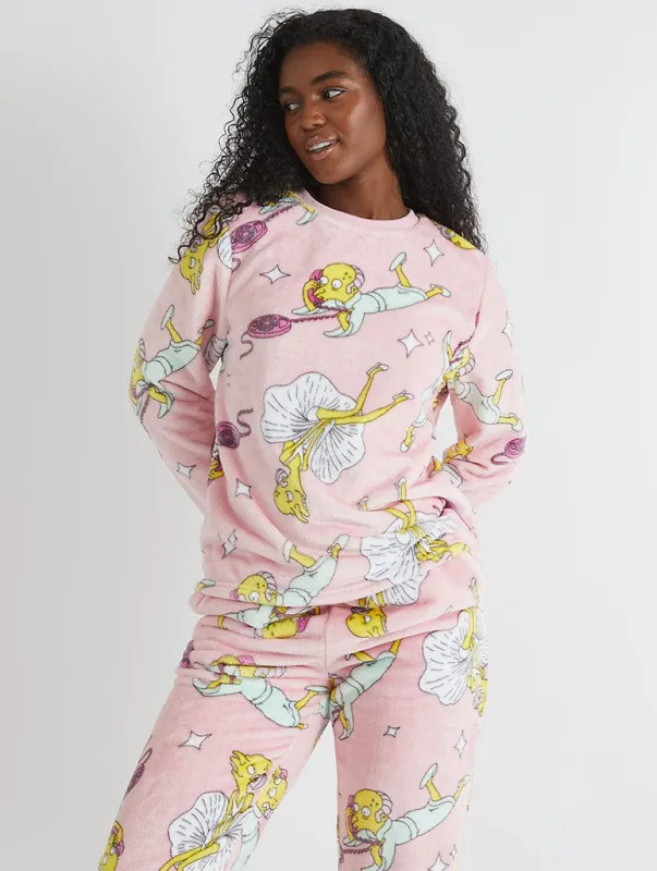 The Simpsons x Skinnydip Mr Burns Fleece Pyjama Set sold by Skinnydip London