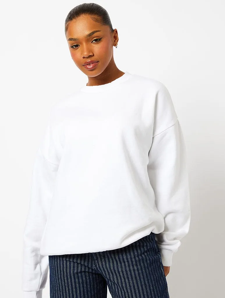 Peanuts x Skinnydip Snoopy Christmas Pattern Sweatshirt in Ecru sold by Skinnydip London product image thumbnail 2