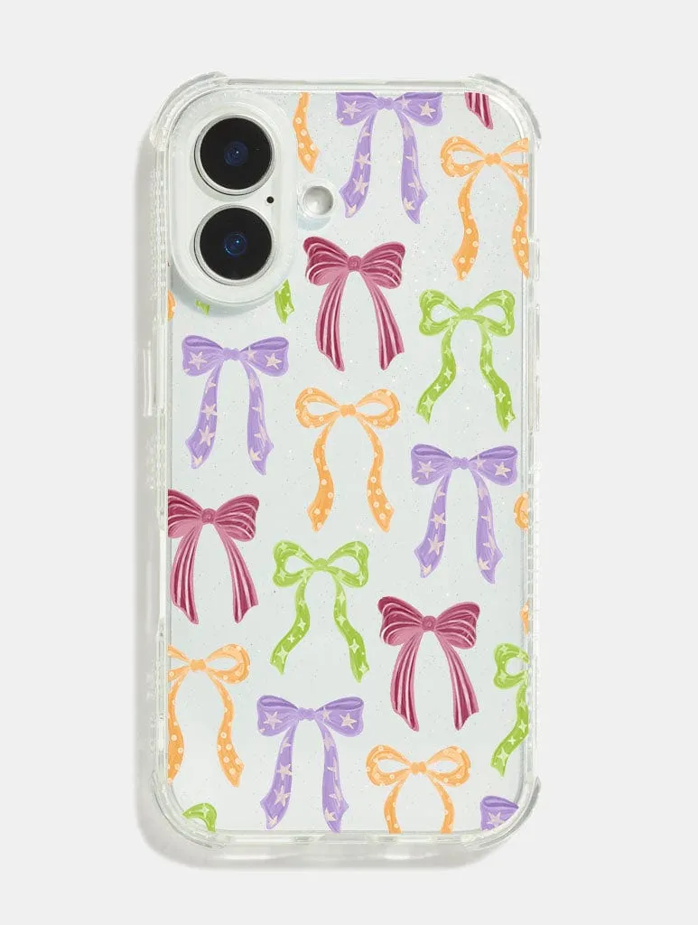Halloween Multicoloured Bows Shock iPhone Case sold by Skinnydip London