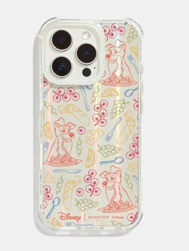 Disney Lady And The Tramp Dinner Shock iPhone Case sold by Skinnydip London