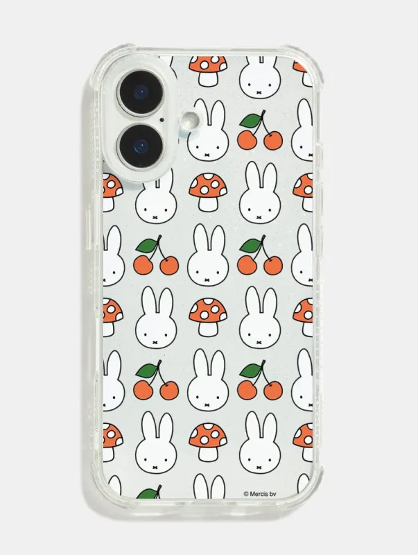 Miffy x Skinnydip Cherry And Mushroom Shock iPhone Case sold by Skinnydip London