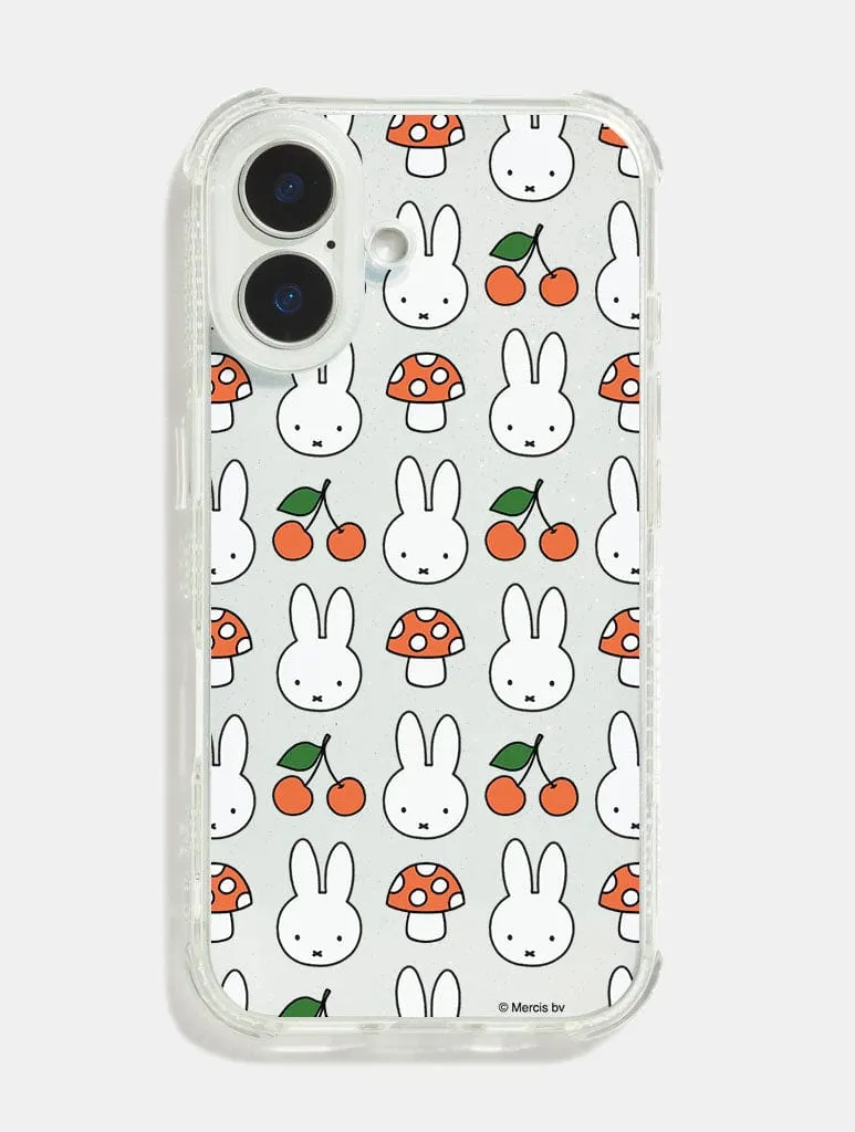 Miffy x Skinnydip Cherry And Mushroom Shock iPhone Case sold by Skinnydip London