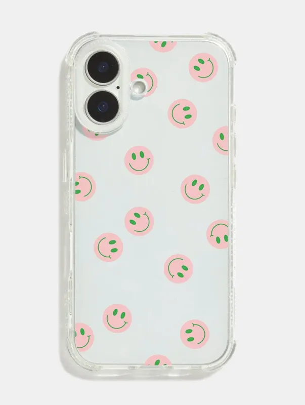 Pink And Green Smile Shock iPhone Case sold by Skinnydip London